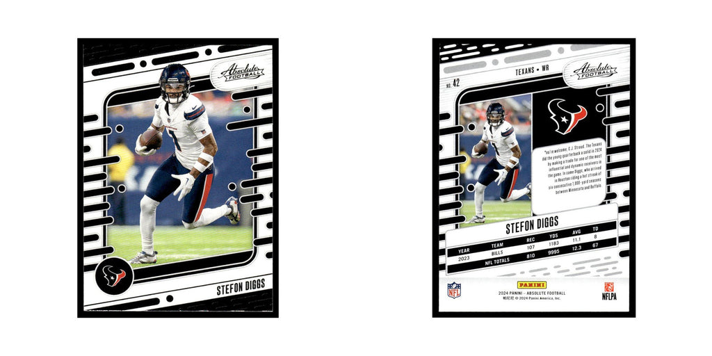 Stefon Diggs 2024 Panini Absolute #42 Houston Texans Football Card NM