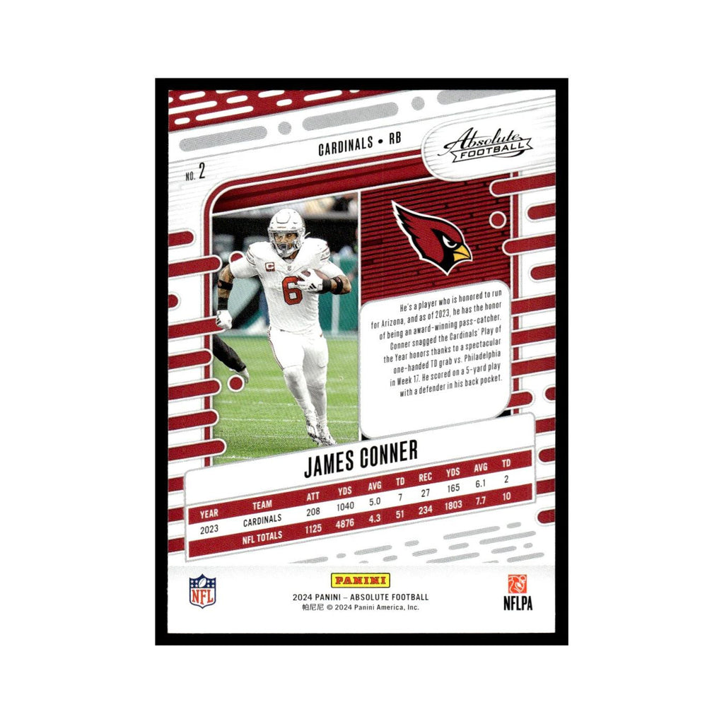 James Conner 2024 Panini Absolute #2 Arizona Cardinals Football Card NM