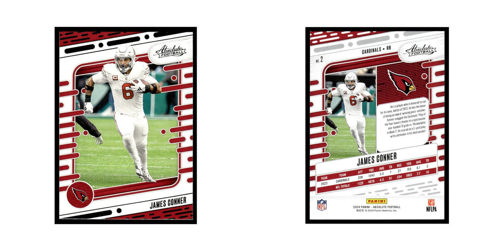 James Conner 2024 Panini Absolute #2 Arizona Cardinals Football Card NM