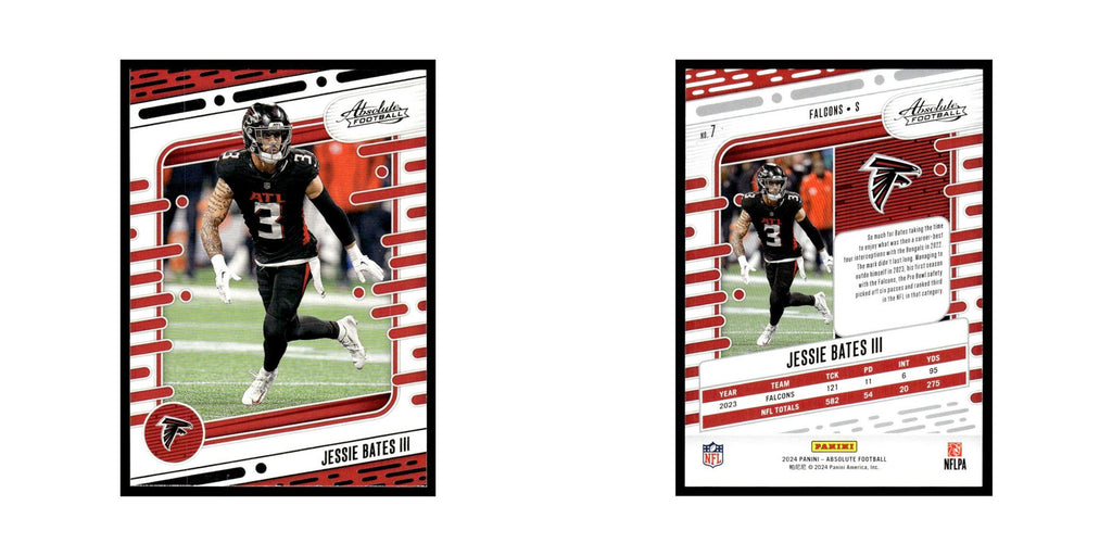 Jessie Bates II 2024 Panini Absolute #7 Atlanta Falcons Football Card NM