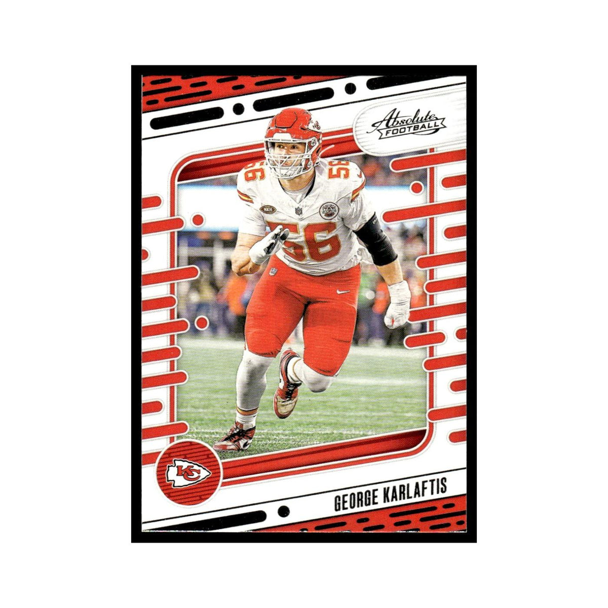 George Karlaftis 2024 Panini Absolute #53 Kansas City Chiefs Football Card NM