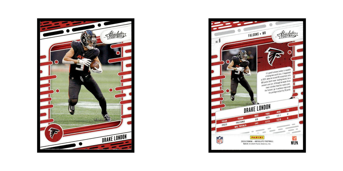 Drake London 2024 Panini Absolute #6 Atlanta Falcons Football Card NM