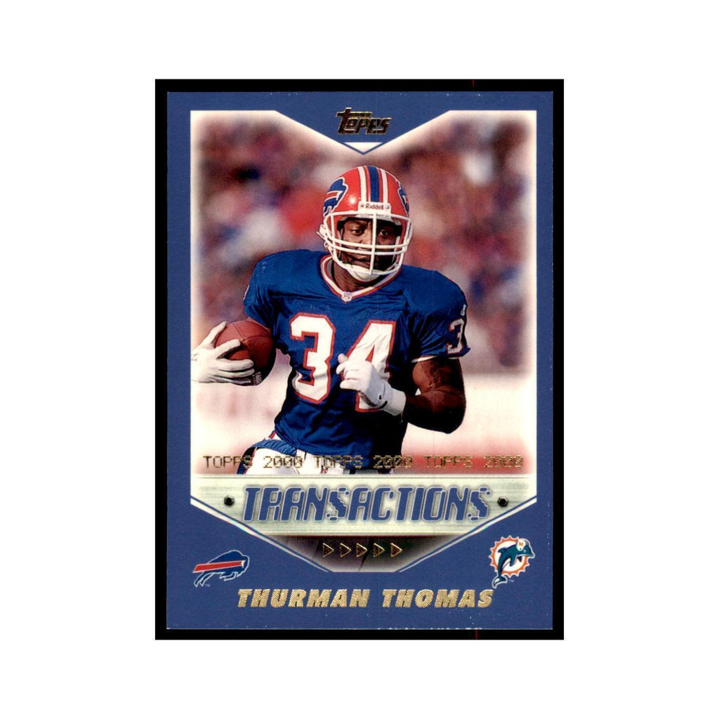 Thurman Thomas 2000 Topps #102 Football Cards Football Card NM