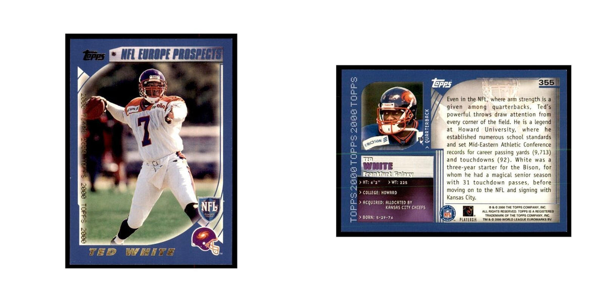 Ted White 2000 Topps #355 Football Cards Football Card NM