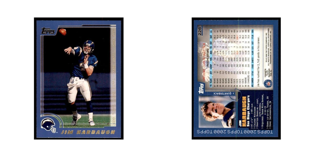 Jim Harbaugh 2000 Topps #226 Football Cards Football Card NM
