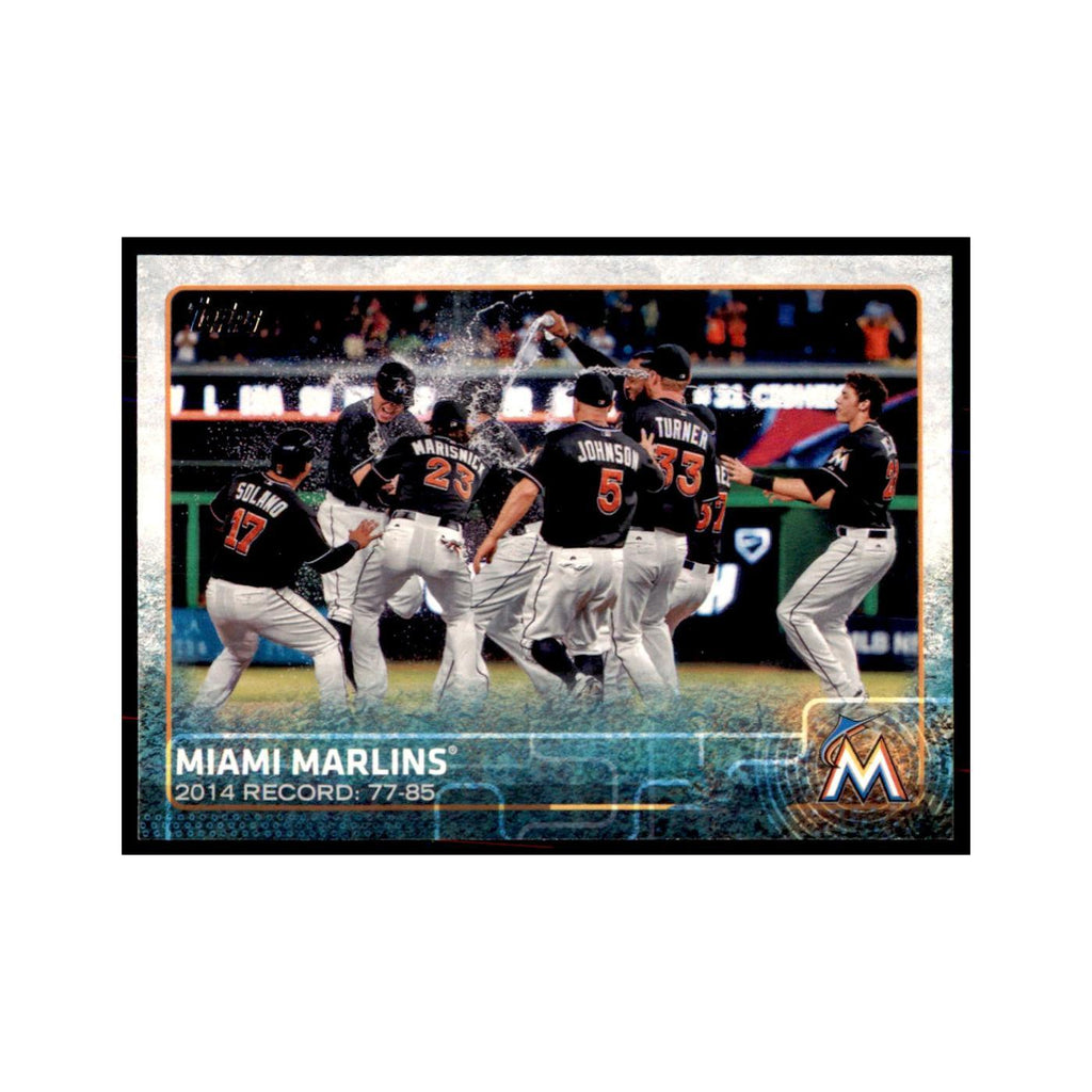 Miami Marlins 2015 Topps #699 Baseball Cards Baseball Card NM