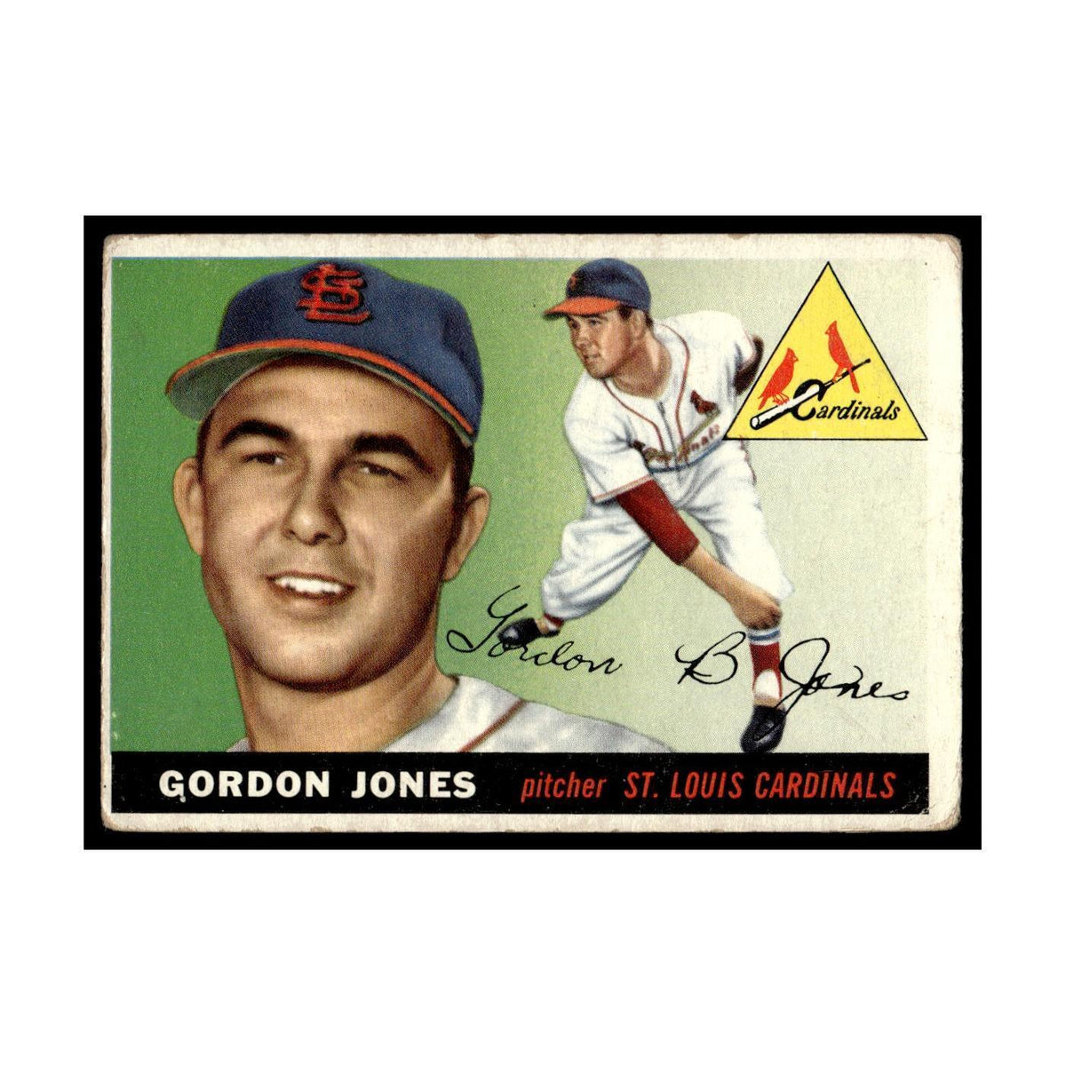 Gordon Jones 1955 Topps #78 St. Louis Cardinals Baseball Card VG