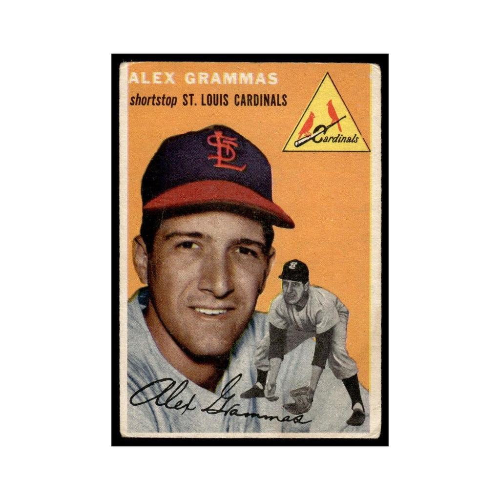 Alex Grammas 1954 Topps #151 St. Louis Cardinals Baseball Card VG