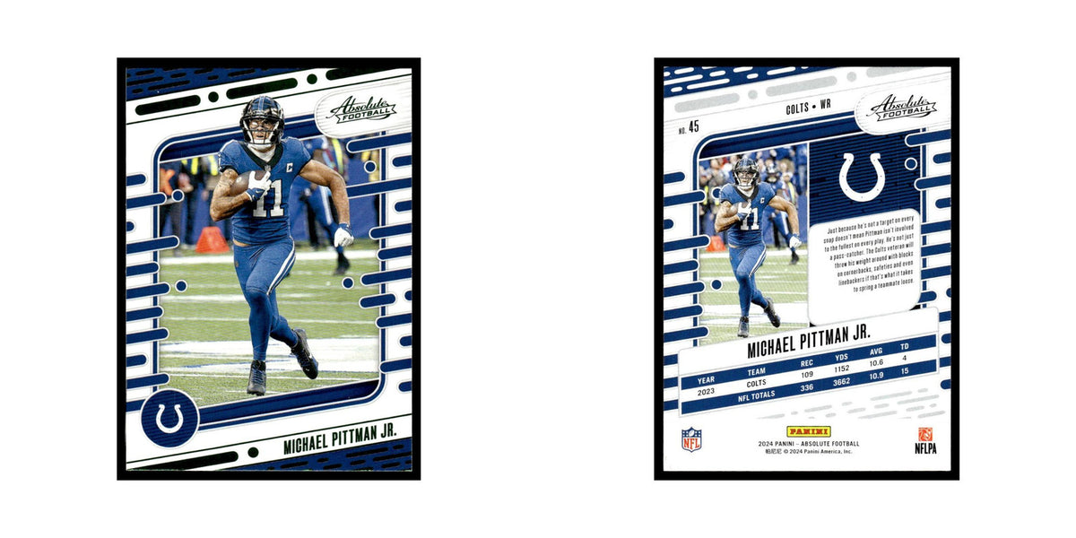 Michael Pittman Jr. 2024 Panini Absolute #45 Indianapolis Colts Football Card NM