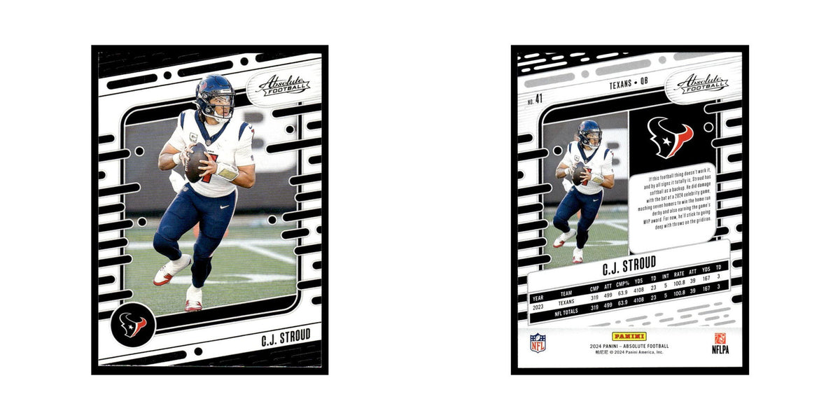 C.J. Stroud 2024 Panini Absolute #41 Houston Texans Football Card NM