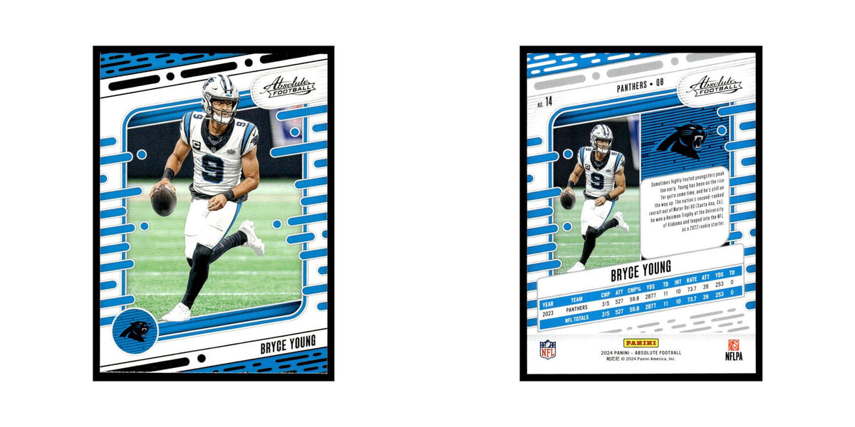 Bryce Young 2024 Panini Absolute #14 Carolina Panthers Football Card NM