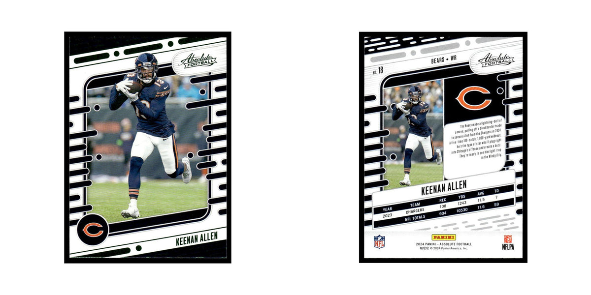 Keenan Allen 2024 Panini Absolute #18 Chicago Bears Football Card NM