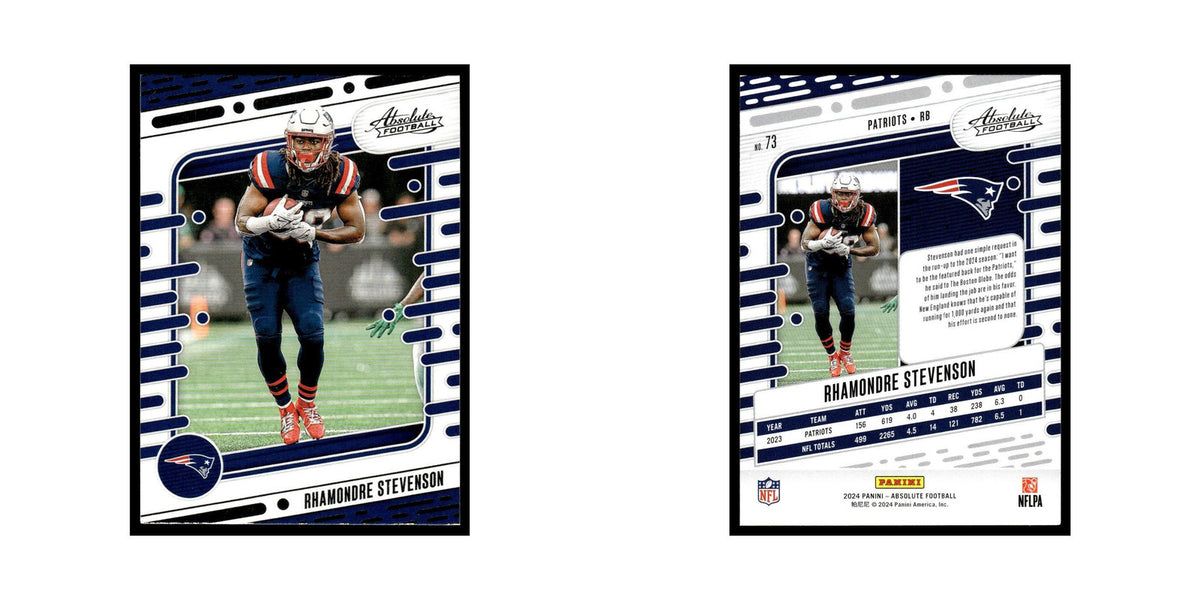 Rhamondre Stevenson 2024 Panini Absolute #73 New England Patriots NM