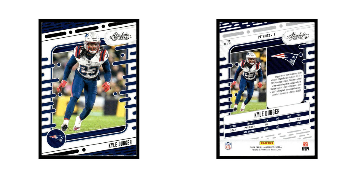 Kyle Dugger 2024 Panini Absolute #75 New England Patriots Football Card NM