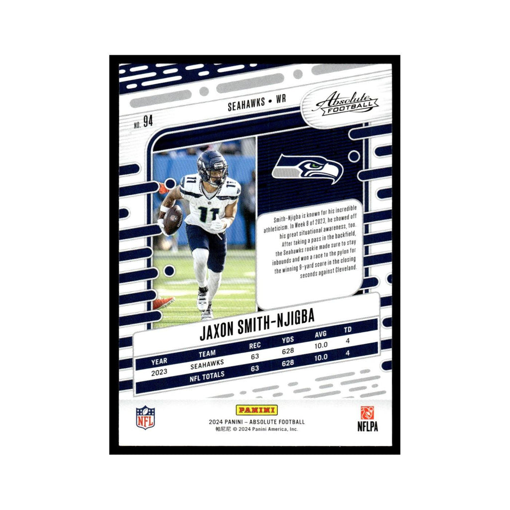 Jaxon Smith-Njigba 2024 Panini Absolute #94 Seattle Seahawks Football Card NM
