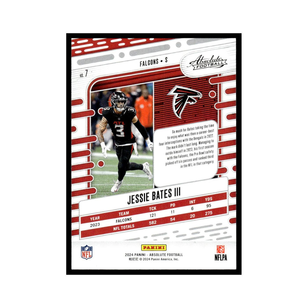 Jessie Bates III 2024 Panini Absolute #7 Atlanta Falcons Football Card NM