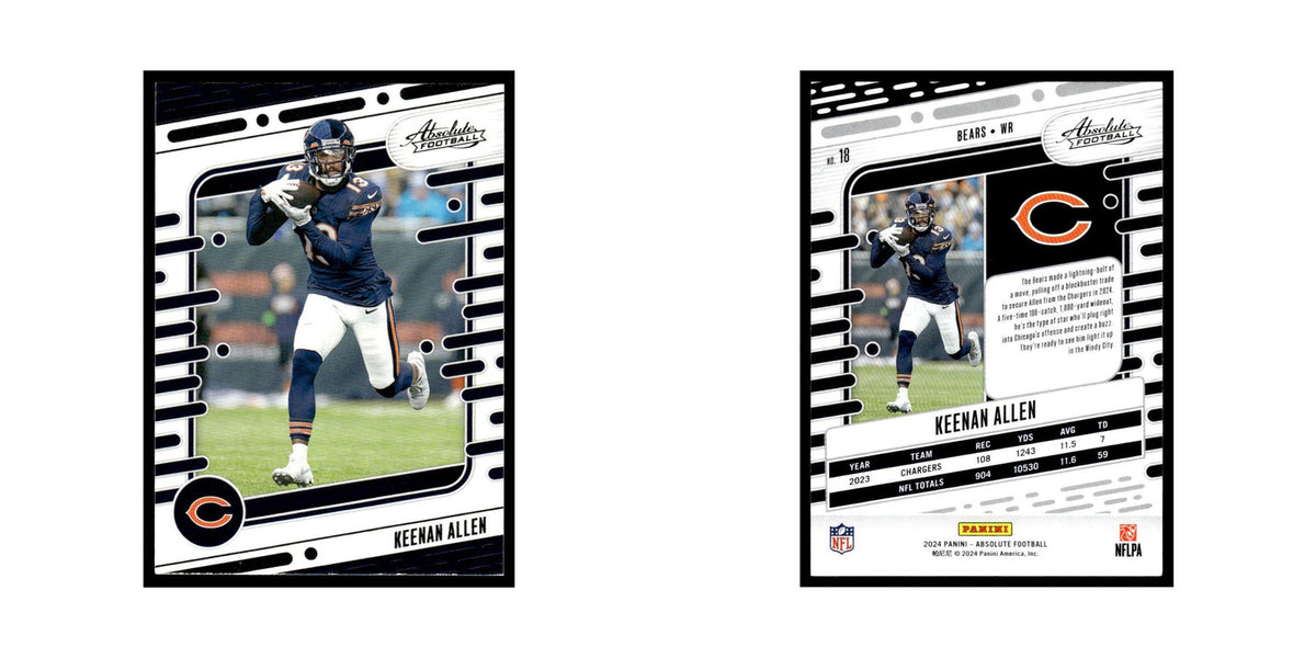 Keenan Allen 2024 Panini Absolute #18 Chicago Bears Football Card NM