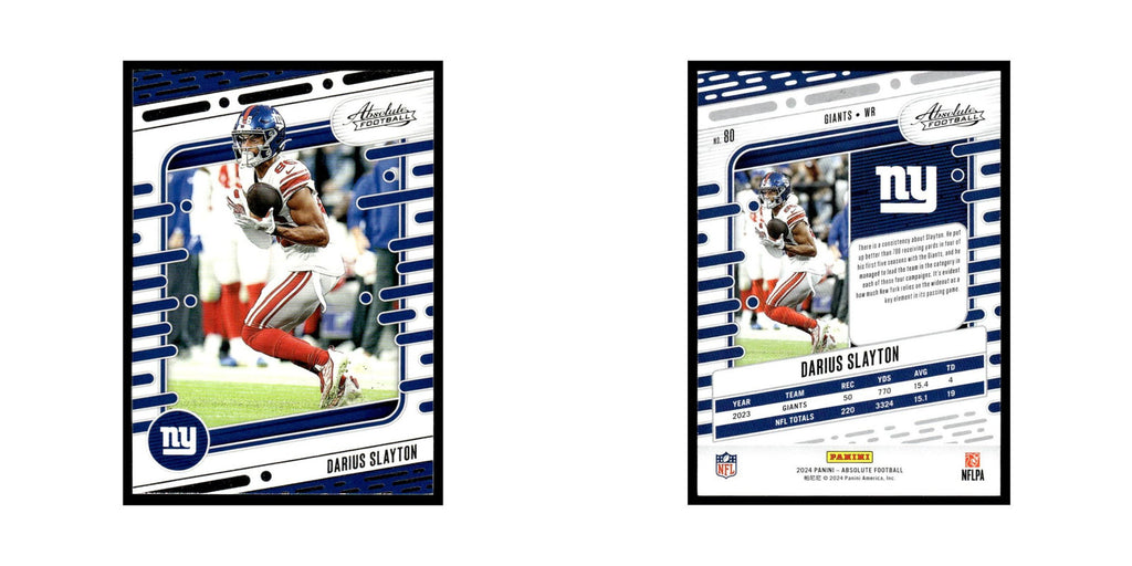 Darius Slayton 2024 Panini Absolute #80 New York Giants Football Card NM