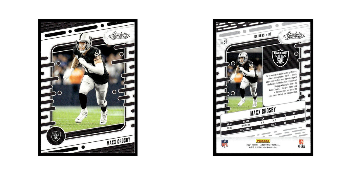 Maxx Crosby 2024 Panini Absolute #56 Las Vegas Raiders Football Card NM