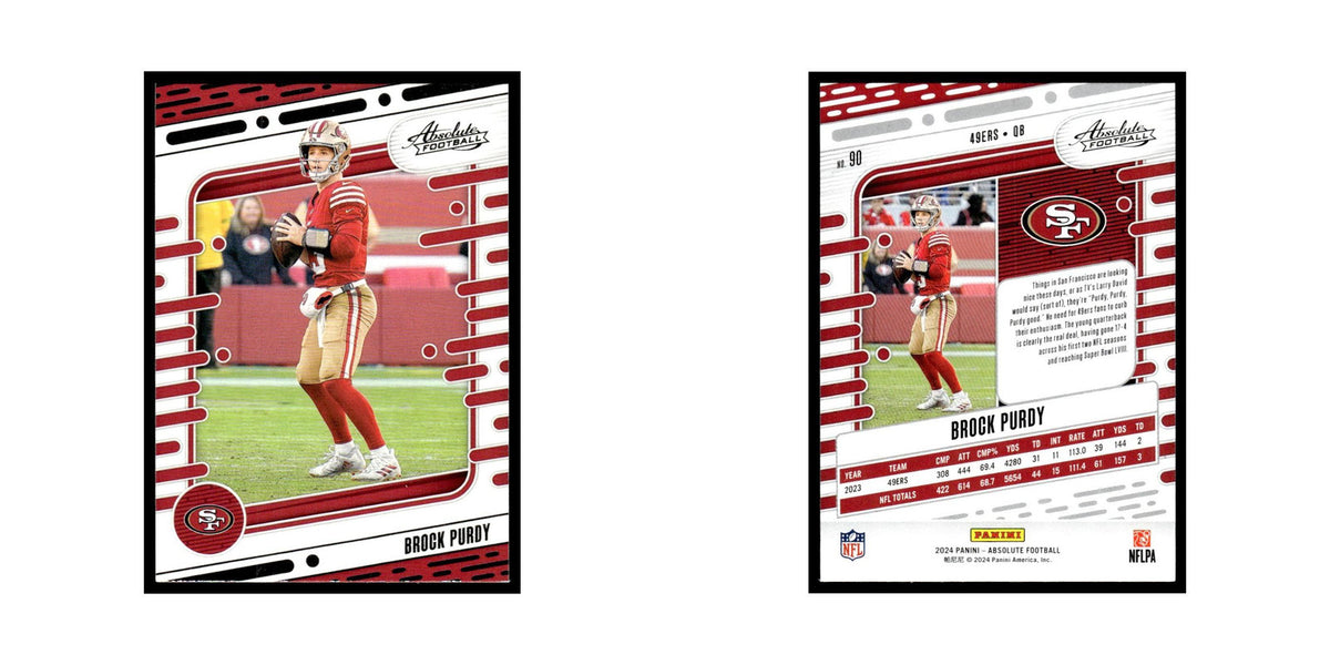 Brock Purdy 2024 Panini Absolute #90 San Francisco 49ers Football Card NM