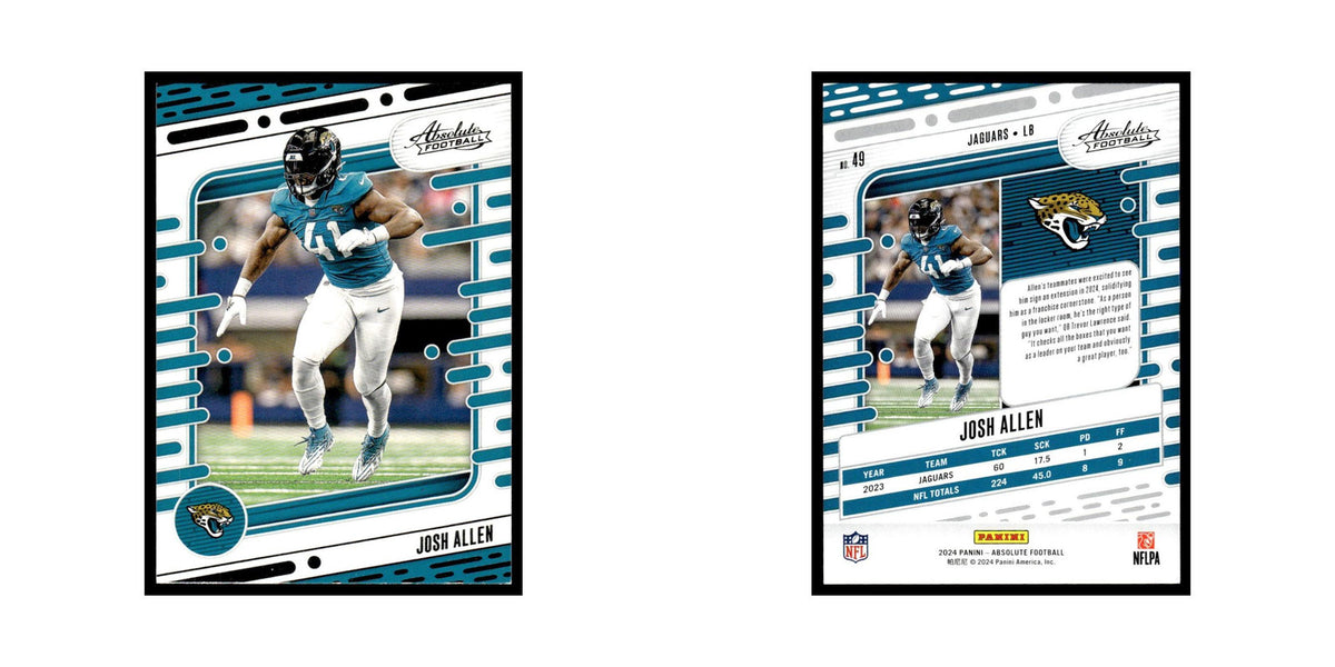 Josh Allen 2024 Panini Absolute #49 Jacksonville Jaguars Football Card NM