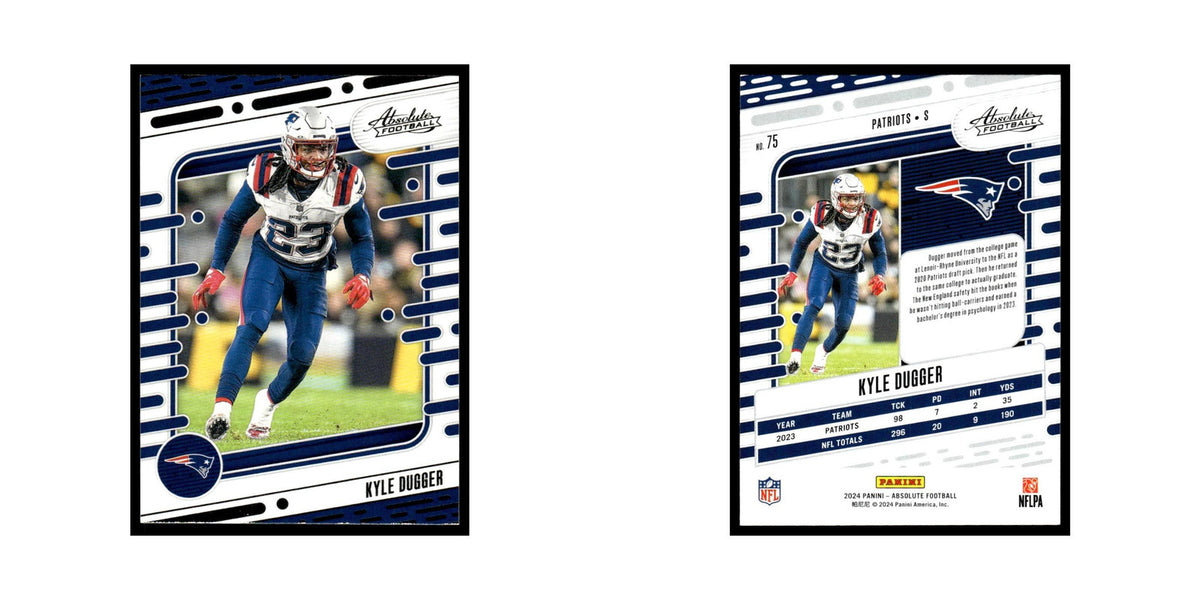 Kyle Dugger 2024 Panini Absolute #75 New England Patriots Football Card NM