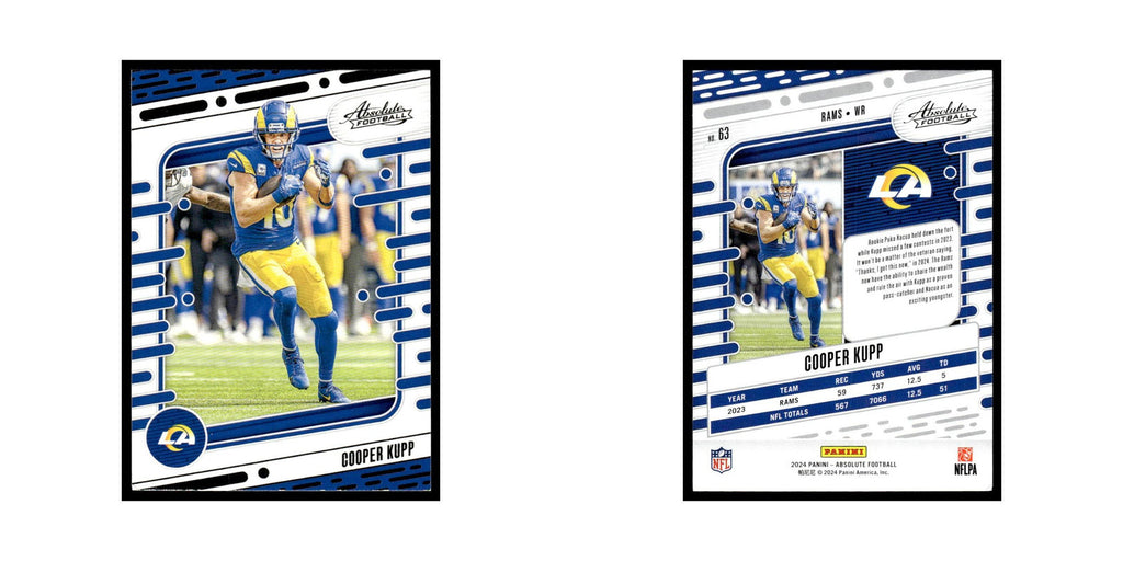 Cooper Kupp 2024 Panini Absolute #63 Los Angeles Rams Football Card NM