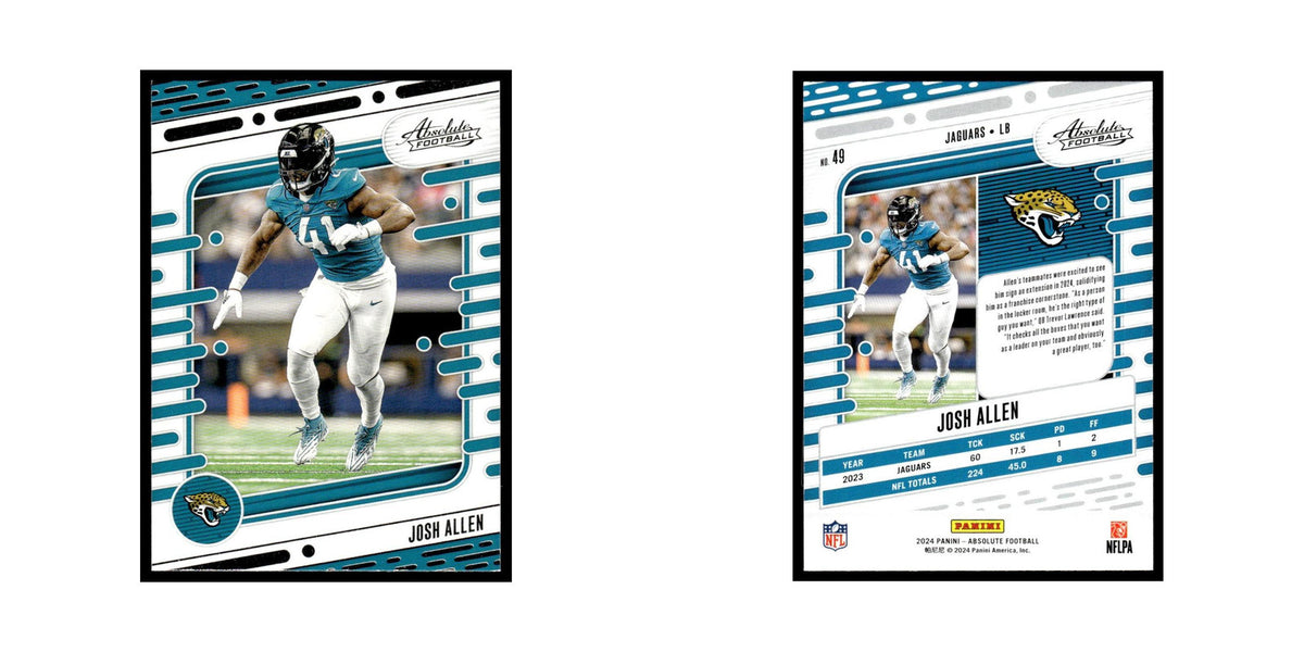 Josh Allen 2024 Panini Absolute #49 Jacksonville Jaguars Football Card NM