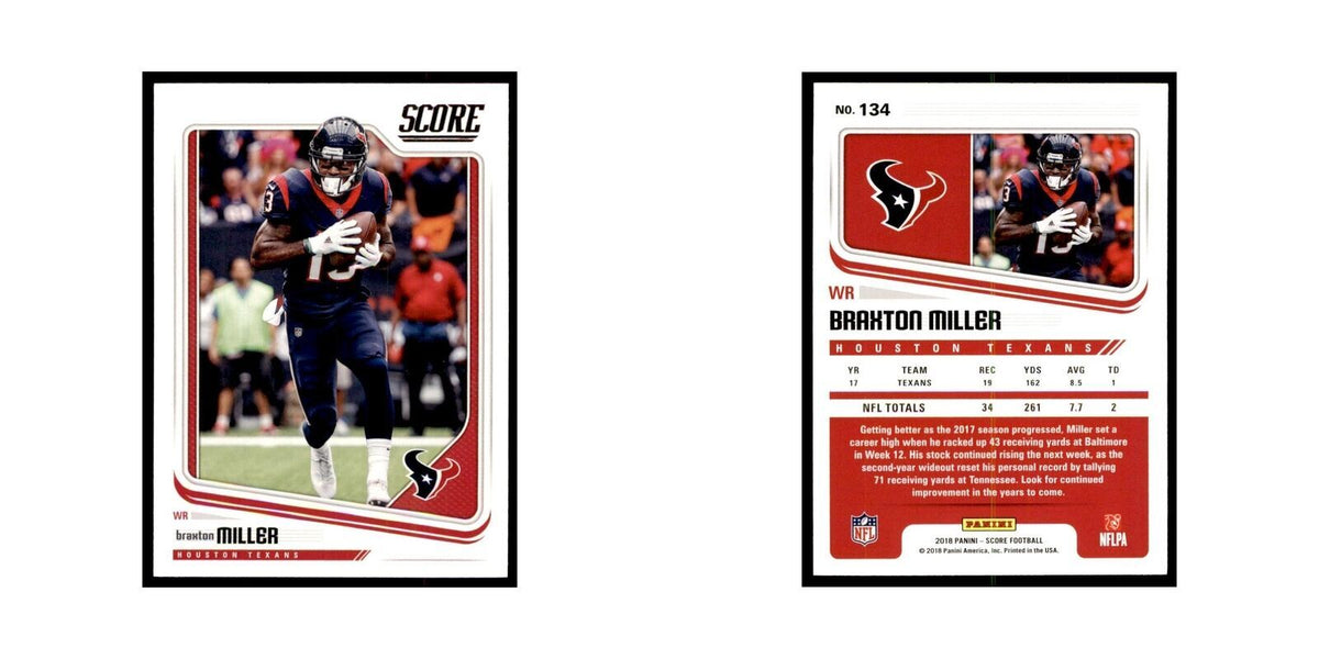 Braxton Miller 2018 Score #134 Football Cards Football Card NM
