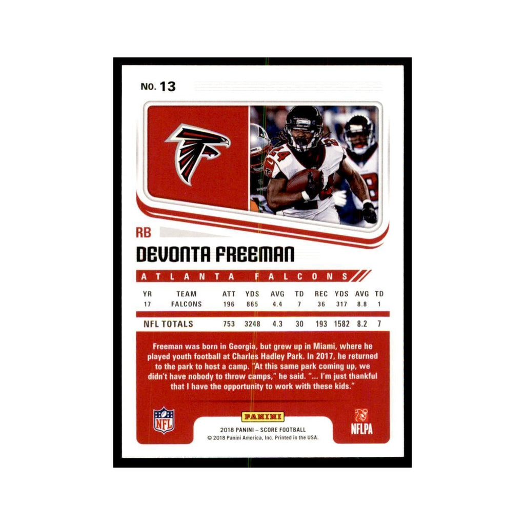 Devonta Freeman 2018 Score #13 Football Cards Football Card NM