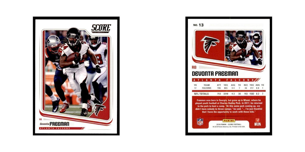 Devonta Freeman 2018 Score #13 Football Cards Football Card NM