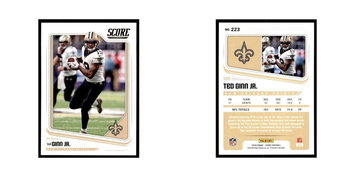 Ted Ginn Jr. 2018 Score #223 Football Cards Football Card NM