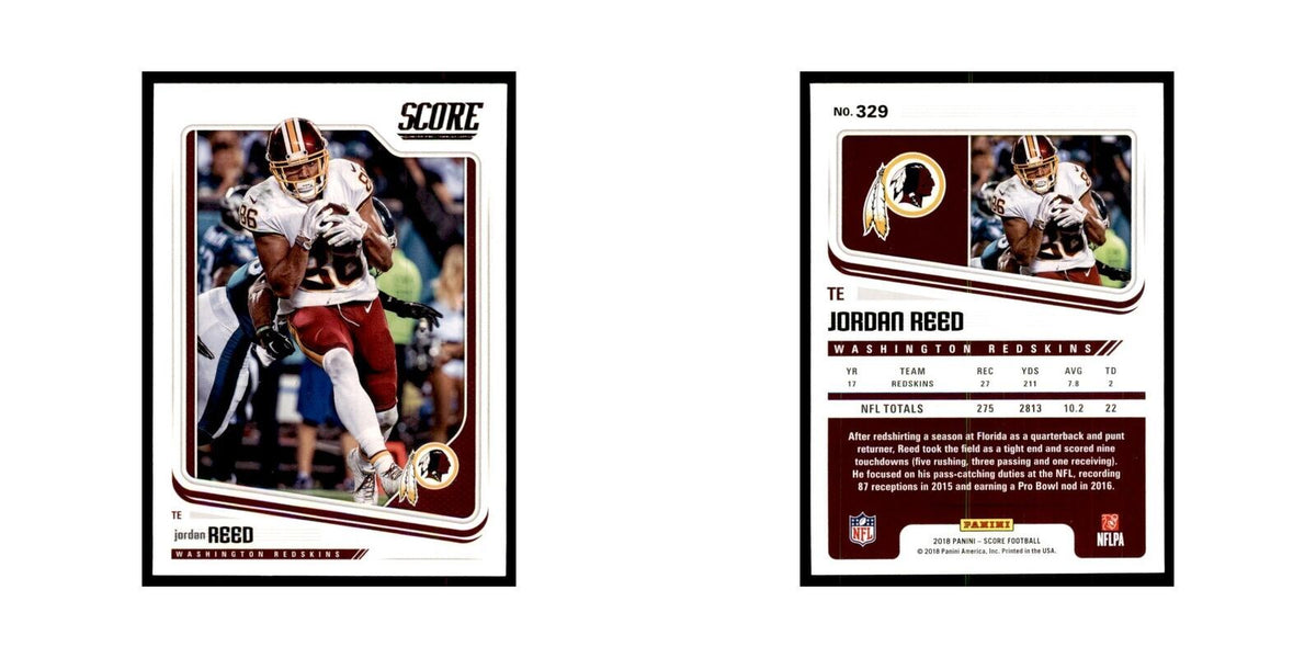 Jordan Reed 2018 Score #329 Football Cards Football Card NM