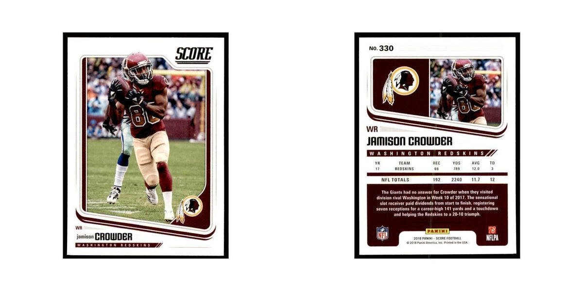 Jamison Crowder 2018 Score #330 Football Cards Football Card NM