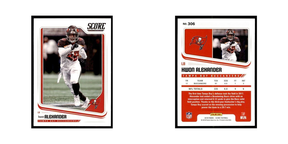 Kwon Alexander 2018 Score #306 Football Cards Football Card NM