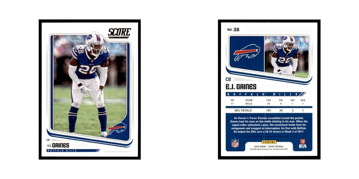 E.J. Gaines 2018 Score #38 Football Cards Football Card NM