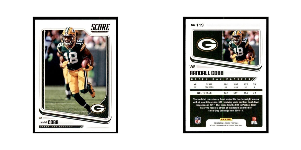 Randall Cobb 2018 Score #119 Football Cards Football Card NM