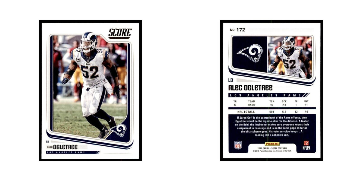 Alec Ogletree 2018 Score #172 Football Cards Football Card NM