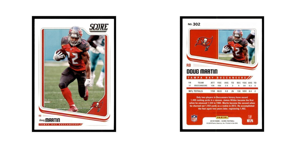 Doug Martin 2018 Score #302 Football Cards Football Card NM