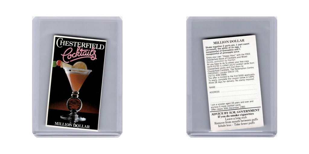 Million Dollar 1980 Chesterfield Cocktails #nan Baseball Card VG