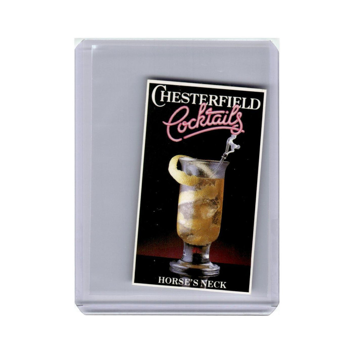 Horse's Neck 1980 Chesterfield Cocktails #nan Baseball Card VG
