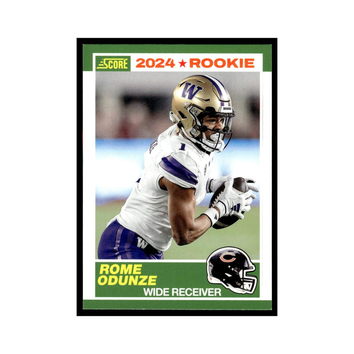Rome Odunze Rookie 2024 Score #6 Chicago Bears Football Card NM