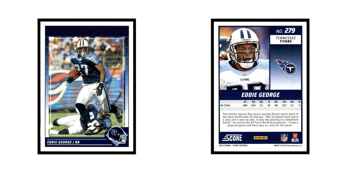 Eddie George 2024 Score #279 Tennessee Titans Football Card NM