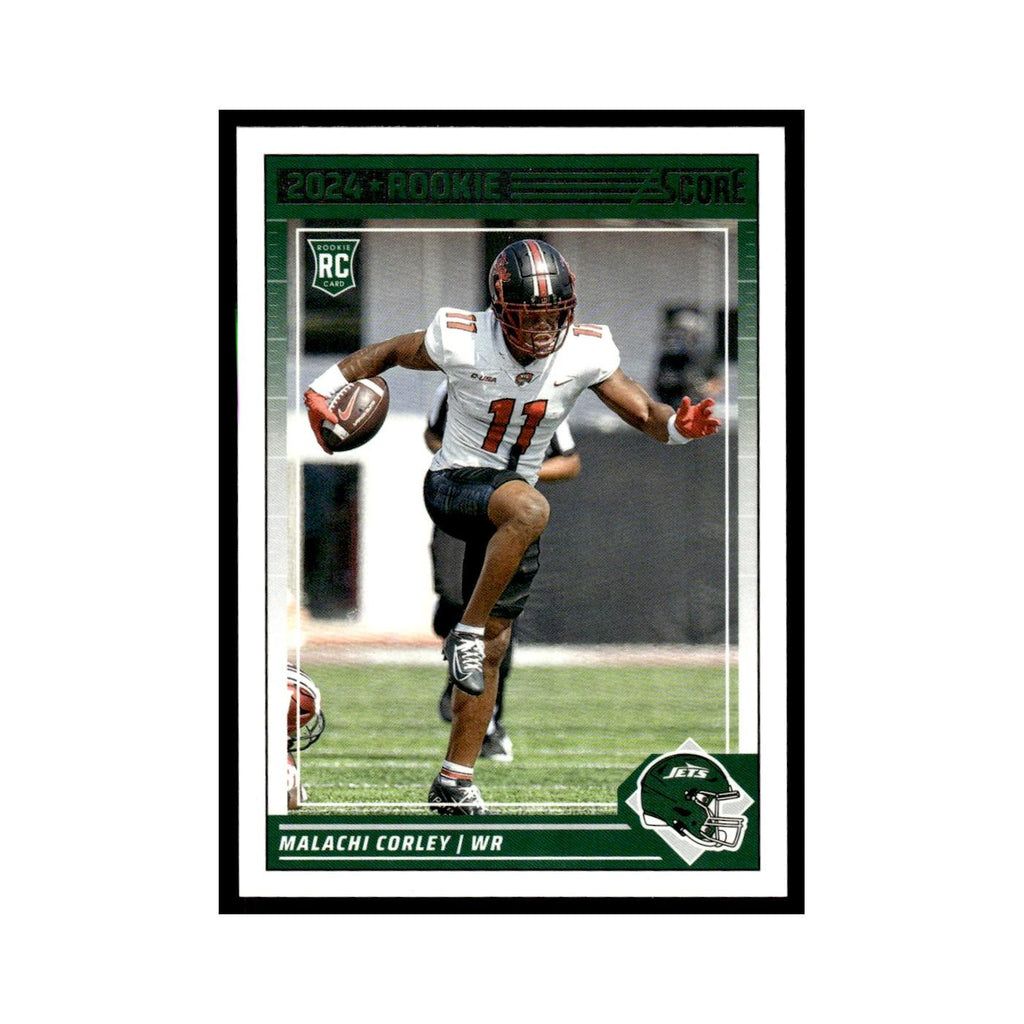 Malachi Corley Rookie 2024 Score #350 New York Jets Football Card NM