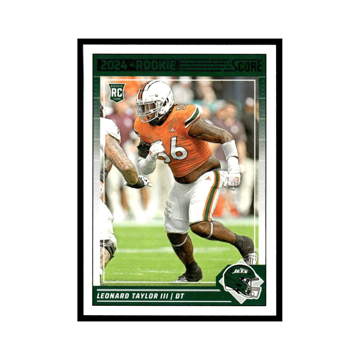 Leonard Taylor III Rookie 2024 Score #396 New York Jets Football Card NM