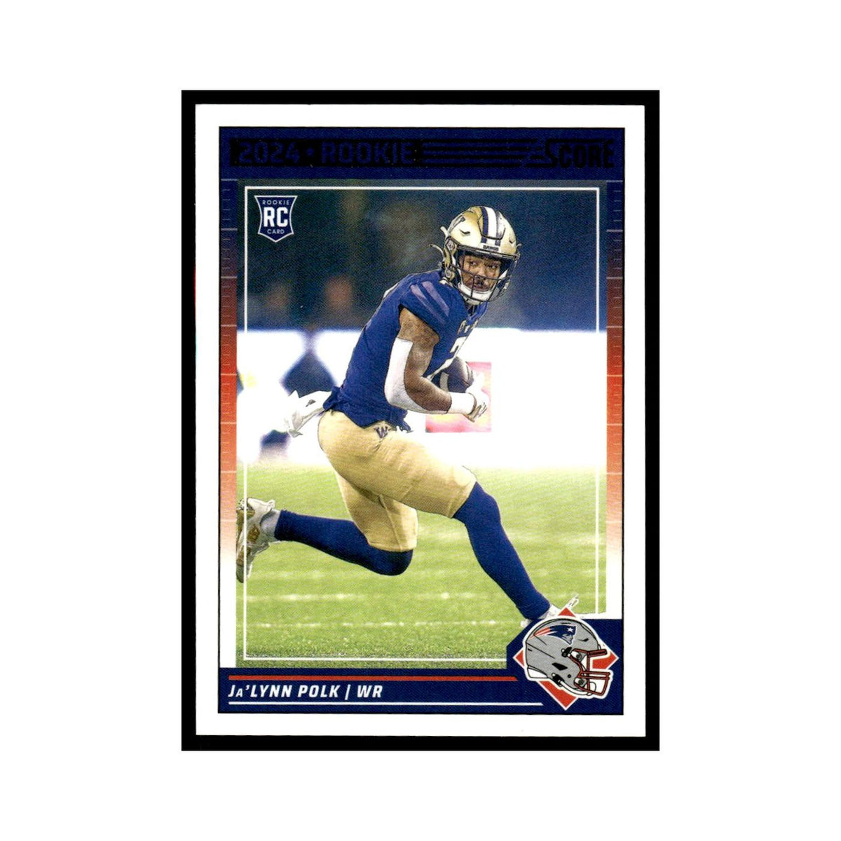 Ja'Lynn Polk Rookie 2024 Score #356 New England Patriots Football Card NM