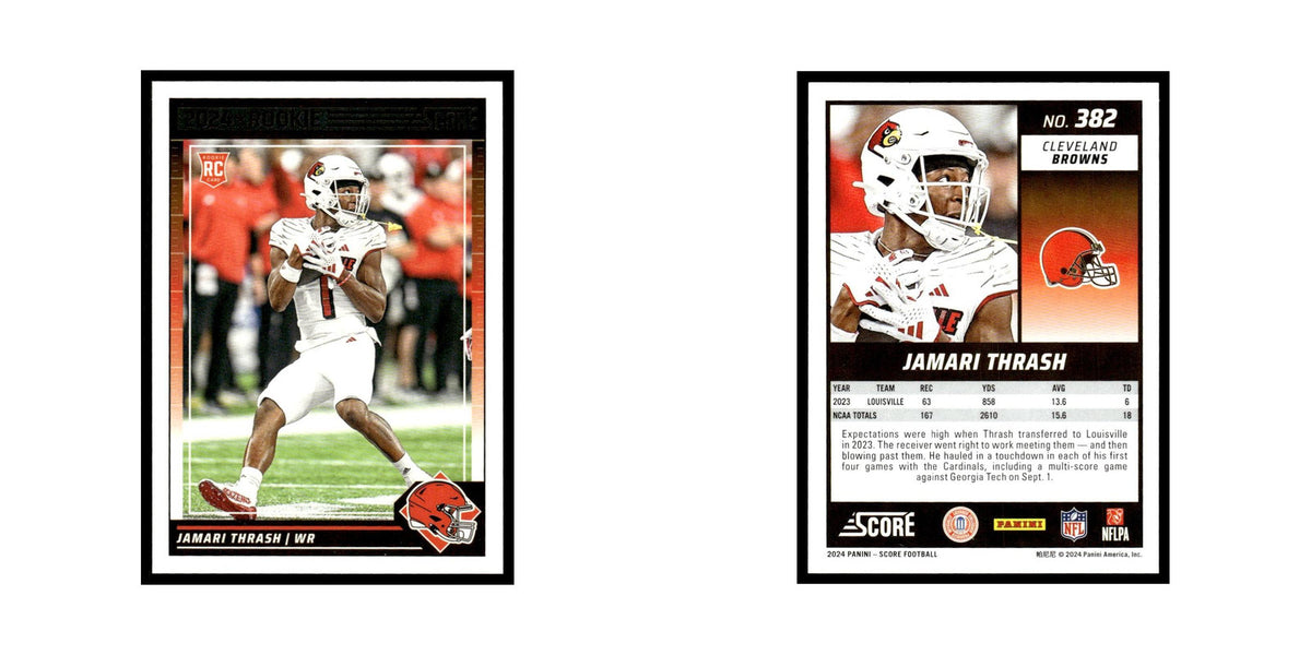 Jamari Thrash Rookie 2024 Score #382 Cleveland Browns Football Card NM