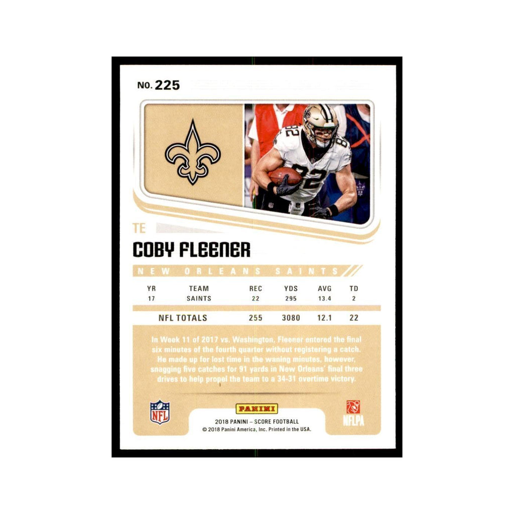 Coby Fleener 2018 Score #225 Baseball Cards Football Card NM