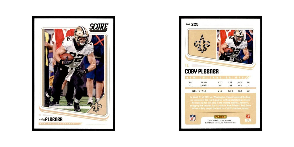 Coby Fleener 2018 Score #225 Baseball Cards Football Card NM