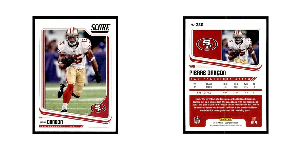 Pierre Garcon 2018 Score #289 Baseball Cards Football Card NM